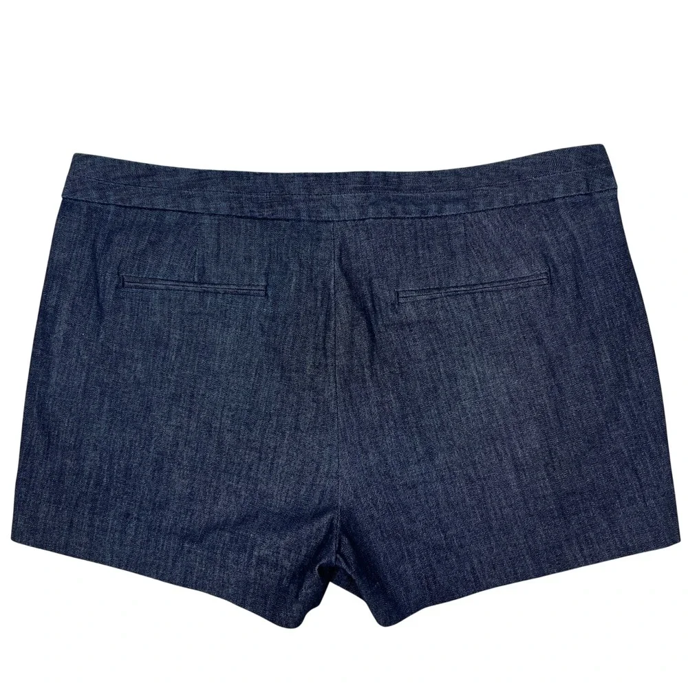 Banana Republic Factory Hampton Fit Chino Shorts 10P Dark Wash Stretch Denim